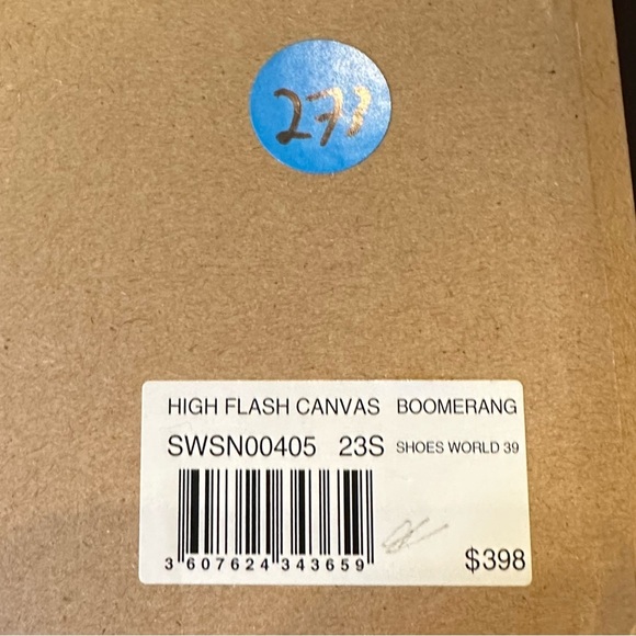 NIB Zadig & Voltaire High Flash Canvas 39 Boomerang Lavender Vintage-effect 8 - Picture 11 of 12
